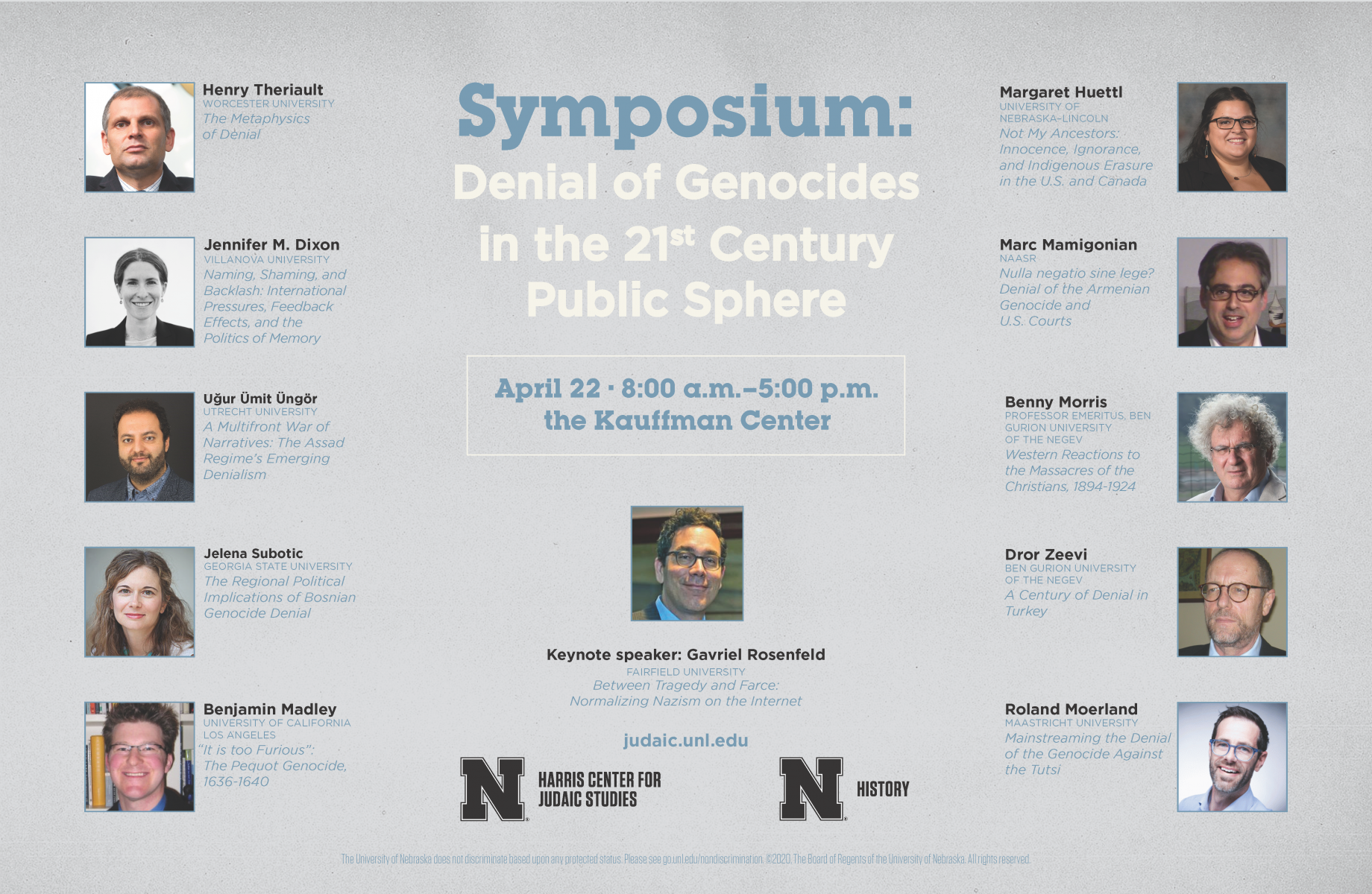 Denial of Genocides symposium poster